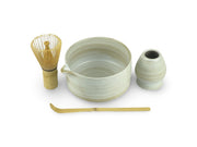 Japanese Sandstone Katakuchi Matcha Tea Bowl Set - Shizen Cha