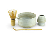 Japanese Sandstone Katakuchi Matcha Tea Bowl Set - Shizen Cha