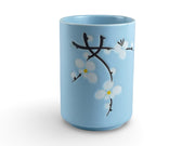 Japanese Sky Blue Sakura Hana Tea Cup - Shizen Cha