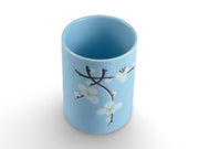 Japanese Sky Blue Sakura Hana Tea Cup - Shizen Cha