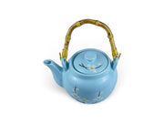 Japanese Sky Blue Sakura Hana Teapot - Shizen Cha