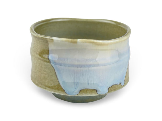 Japanese Spring Snow Chawan Tea Bowl - Shizen Cha