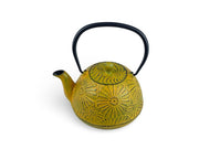 Japanese Taiyo Yellow Cast Iron Tetsubin Teapot - Shizen Cha