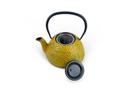 Japanese Taiyo Yellow Cast Iron Tetsubin Teapot - Shizen Cha