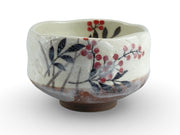 Japanese Ume Hana Matcha Chawan Tea Bowl (Mini) - Shizen Cha