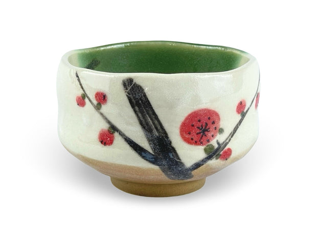 Japanese Ume Plum Hana Matcha Chawan Tea Bowl - Shizen Cha