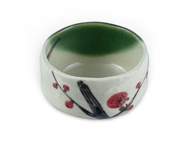 Japanese Ume Plum Hana Matcha Chawan Tea Bowl - Shizen Cha