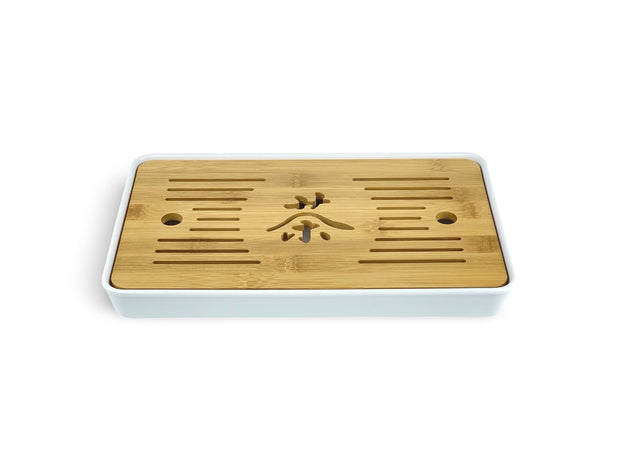 Japanese White Wooden Tea Tray - Shizen Cha