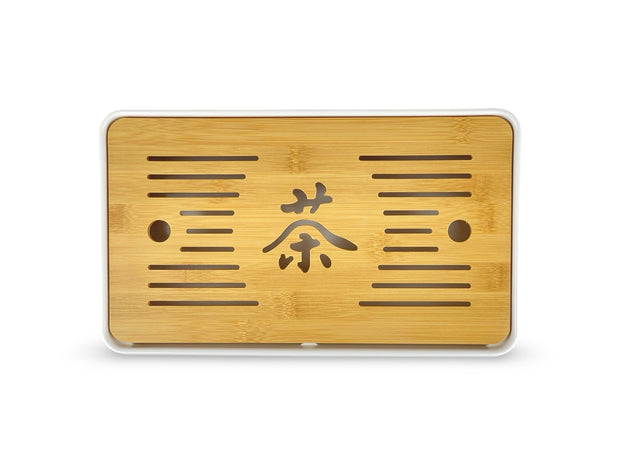 Japanese White Wooden Tea Tray - Shizen Cha