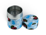 Japanese Winter Rabbit Washi Paper Tea Tin Container - Shizen Cha