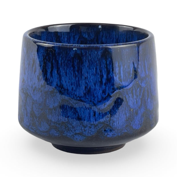 Midnight Blue Tsutsu - gata Tea Cup - Shizen Cha