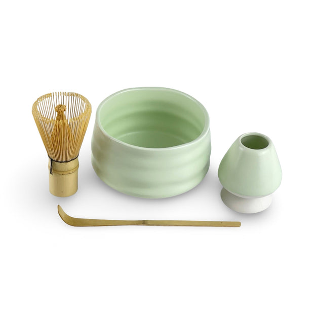 Mint Green Matcha Tea Bowl Set - Shizen Cha