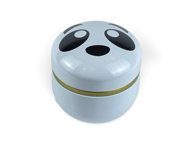 Japanese Panda Lacquered Tea Tin Container