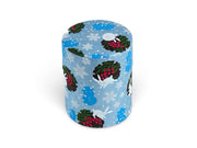 Japanese Winter Rabbit Washi Paper Tea Tin Container