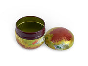 Japanese Autumn Festival Lacquered Tea Tin Container