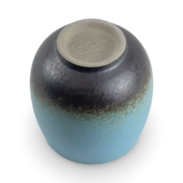 Robin Egg Blue Horizon Yunomi Tea Cup - Shizen Cha