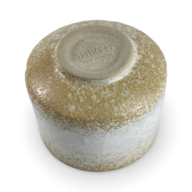 Snow Frost Tsutsu - gata Tea Cup - Shizen Cha