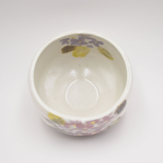 Hana Blossom Beige Matcha Tea Bowl - Shizen Cha LLC