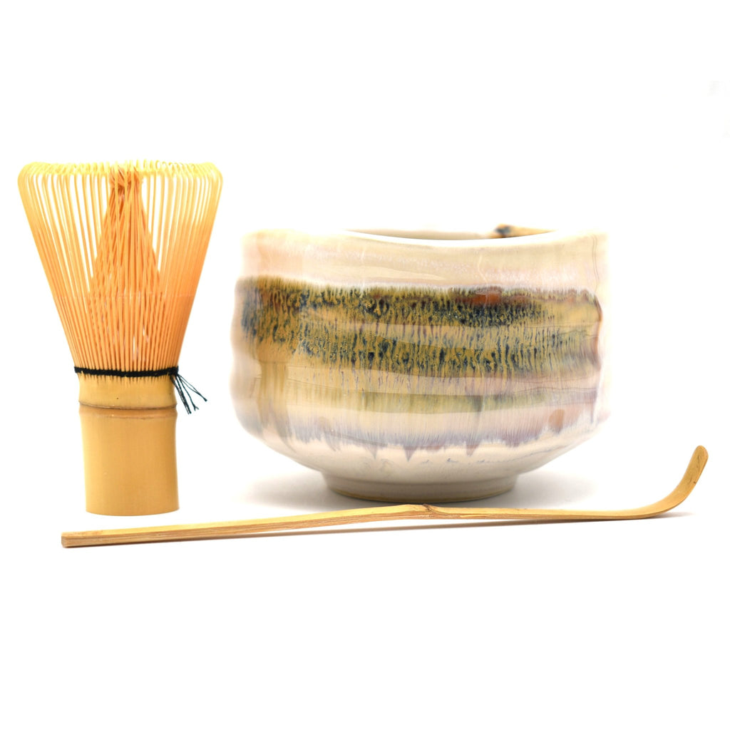 【まっちゃ】 iro-splattered-matcha-bowl-set