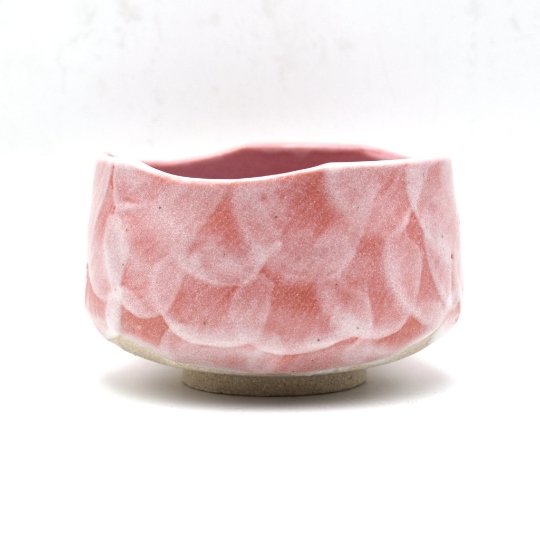 Japanese Handcrafted Pink Shino Matcha Chawan Bowl Set - Shizen Cha