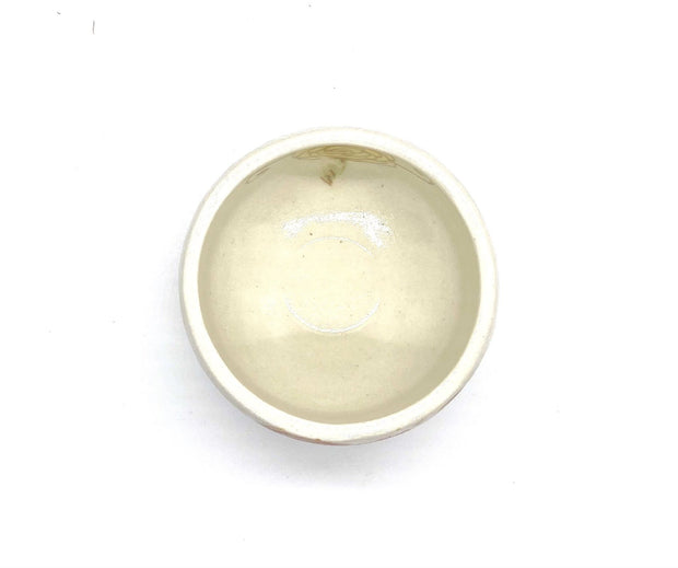 Rose Hana Beige Matcha Tea Bowl - Shizen Cha